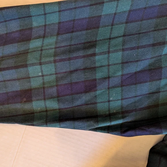 Ralph Lauren Blaire 100% Cotton Long Sleeve Black Watch Plaid Shirt - Picture 8 of 11